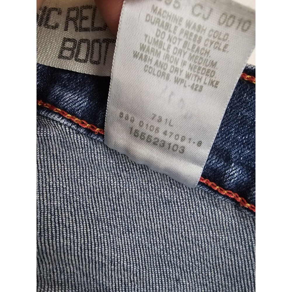 Vtg Levis 350 Relaxed Straight Jeans Womens‎ 6m (27x29) Bootcut Blue Denim Jeans - Picture 15 of 15